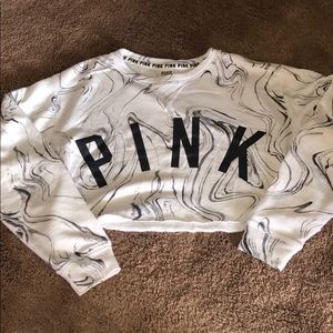 PINK cropped hoodie